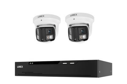 Lorex Connect X Series 4K 8-Channel Wired NVR System with X3 Dual-Lens Turret Camera - 2TB