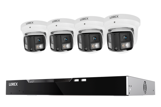 Lorex Connect X Series 4K 16-Channel Wired NVR System with X3 Dual-Lens Turret Camera - 4TB