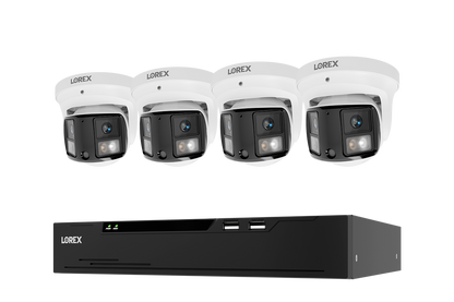 Lorex Connect X Series 4K 8-Channel Wired NVR System with X3 Dual-Lens Turret Camera - 2TB