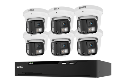 Lorex Connect X Series 4K 8-Channel Wired NVR System with X3 Dual-Lens Turret Camera - 2TB