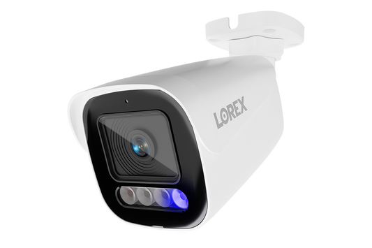 Lorex Connect X5 4K PoE Bullet Camera with AI Color Night Vision - White/Black