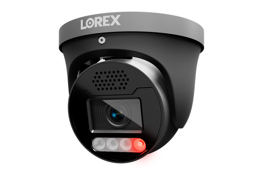 Lorex Connect X5 4K PoE Turret Camera with AI Color Night Vision - White/Black