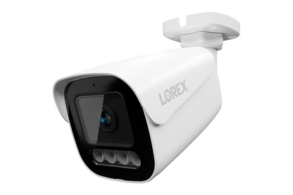 Lorex Connect X3 4K Motorized Varifocal PoE Bullet Camera with Active Deterrence - Black/White