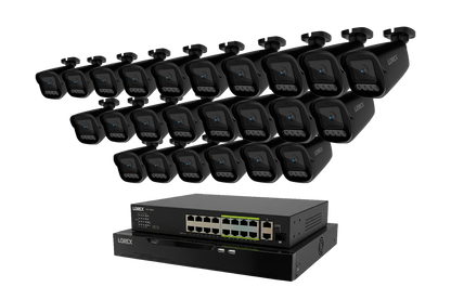 Lorex Connect X Series 4K 32-Channel Wired NVR System with X3 Bullet Security Cameras - 8TB