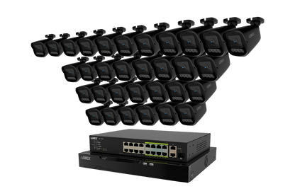 Lorex Connect X Series 4K 32-Channel Wired NVR System with X3 Bullet Security Cameras - 8TB