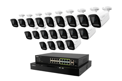 Lorex Connect X Series 4K 32-Channel Wired NVR System with X3 Bullet Security Cameras - 8TB