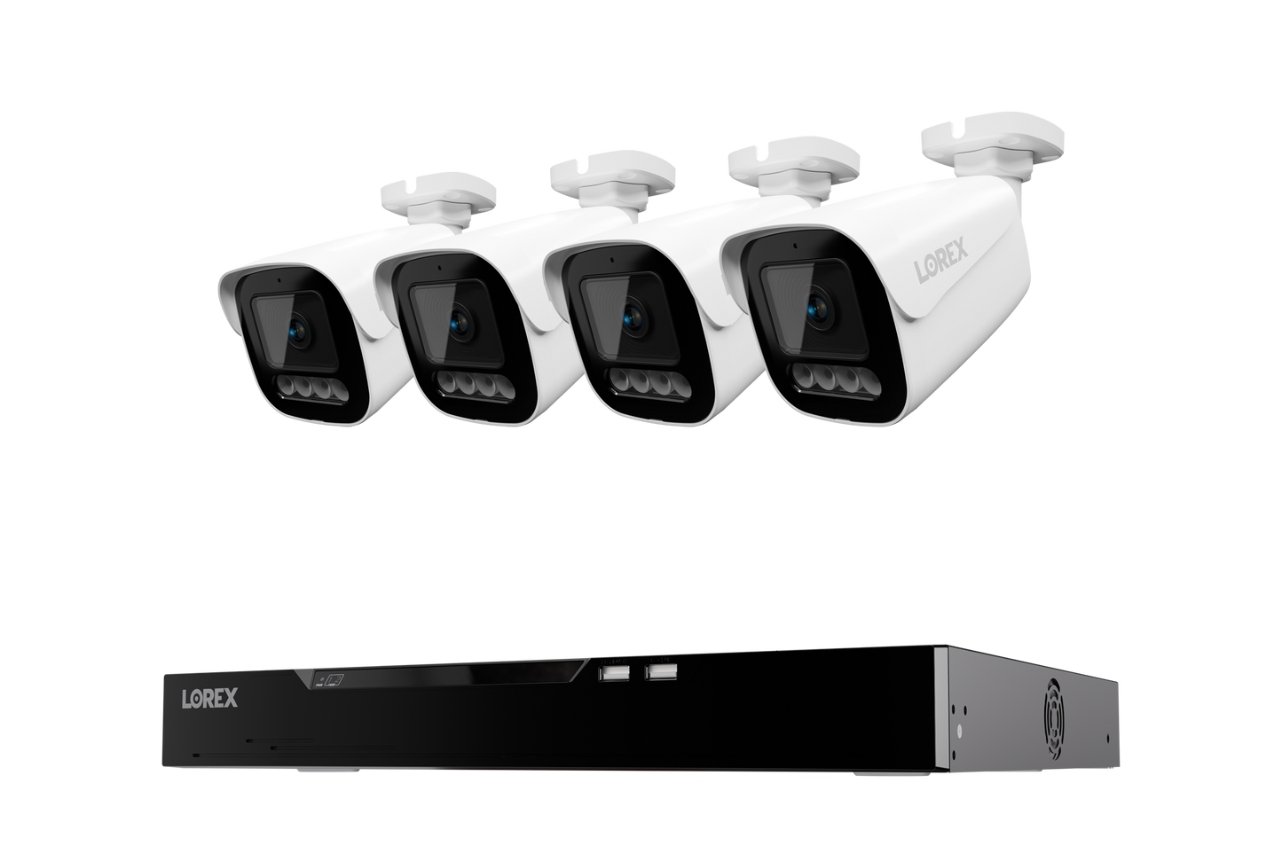 Lorex Connect X Series 4K 16-Channel Wired NVR System with X3 Bullet Security Cameras - 4TB
