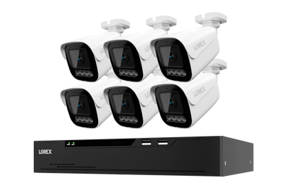 Lorex Connect X Series 4K 8-Channel Wired NVR System with X3 Bullet Security Cameras - 2TB