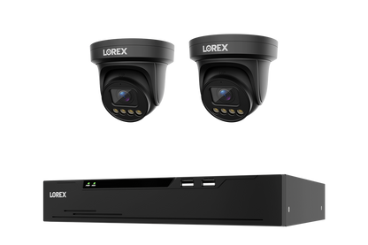Lorex Connect X Series 4K 8-Channel Wired NVR System with X3 Turret Security Cameras - 2TB
