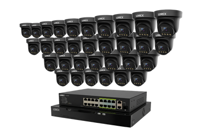 Lorex Connect X Series 4K 32-Channel Wired NVR System with X3 Turret Security Cameras - 8TB
