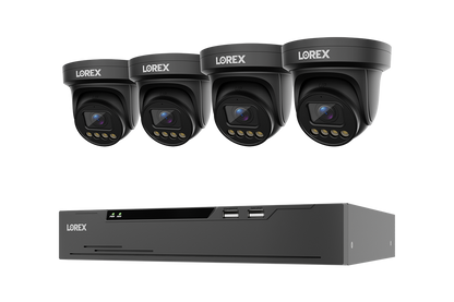 Lorex Connect X Series 4K 8-Channel Wired NVR System with X3 Turret Security Cameras - 2TB