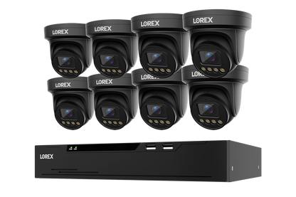 Lorex Connect X Series 4K 8-Channel Wired NVR System with X3 Turret Security Cameras - 2TB