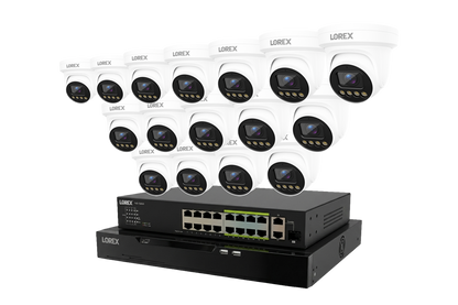 Lorex Connect X Series 4K 32-Channel Wired NVR System with X3 Turret Security Cameras - 8TB