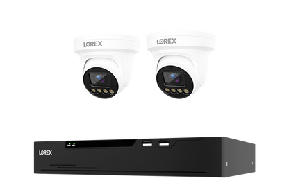 Lorex Connect X Series 4K 8-Channel Wired NVR System with X3 Turret Security Cameras - 2TB