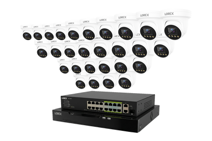 Lorex Connect X Series 4K 32-Channel Wired NVR System with X3 Turret Security Cameras - 8TB