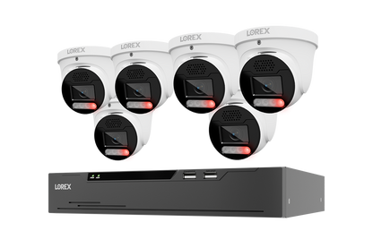 Lorex Connect X Series 4K 8-Channel Wired NVR System with X5 Turret Security Cameras - 2TB