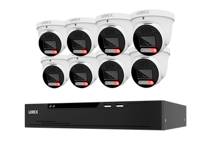 Lorex Connect X Series 4K 8-Channel Wired NVR System with X5 Turret Security Cameras - 2TB