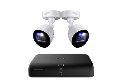 Lorex Classic Fusion 4K 12-Channel (8 Wired + 4 Wi-Fi) 1TB Wired DVR System with Active Deterrence Bullet Cameras