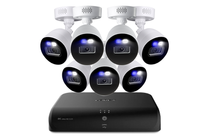 Lorex Classic Fusion 4K 12-Channel (8 Wired + 4 Wi-Fi) 1TB Wired DVR System with Active Deterrence Bullet Cameras
