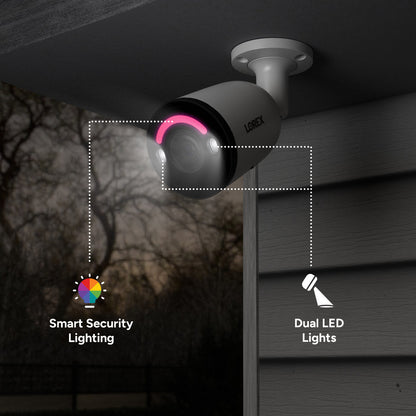 Lorex Classic 4K+ 12MP 16 Channel 2TB Wired NVR System with Smart Security Lighting Bullet IP Cameras