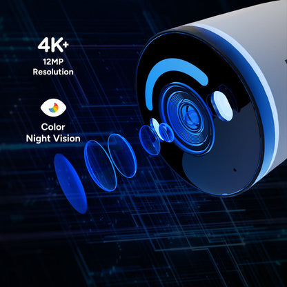 Lorex Classic 4K+ 12MP 16 Channel 2TB Wired NVR System with Smart Security Lighting Bullet IP Cameras