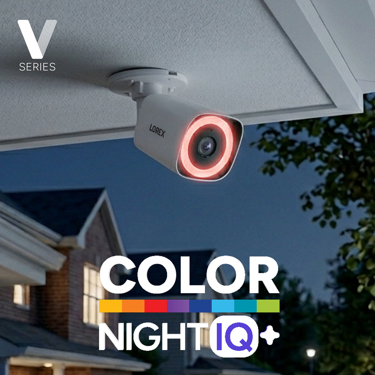 Caméra PoE balle 4K Lorex Connect V7 avec Vision Nocturne Couleur IQ+ - Blanc/Noir