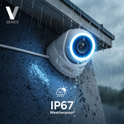 Caméra tourelle PoE 4K Lorex Connect V7 avec Color Night IQ+ - Blanc/Noir