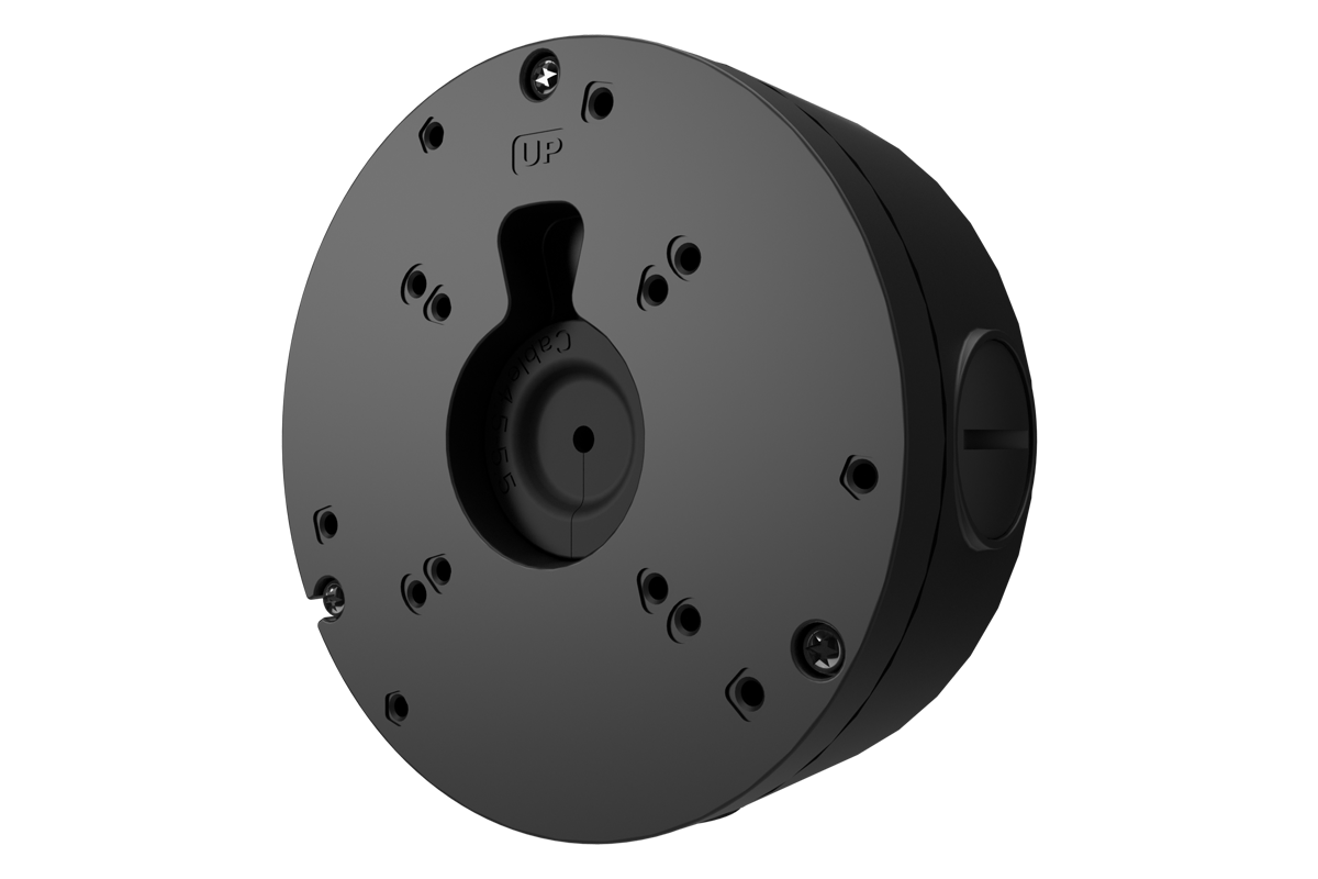 Round Junction Box for Fixed-Lens Cameras (Metal)