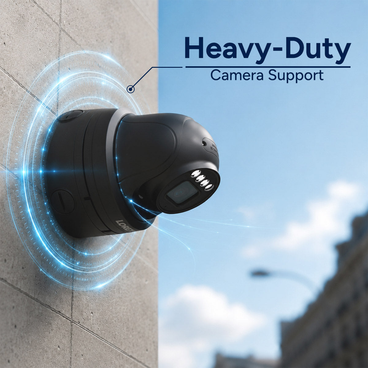Round Junction Box for Motorized Varifocal and Dual-Lens Cameras (Metal)