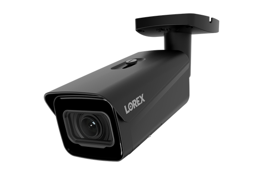 Caméra de sécurité IP filaire Bullet série Nocturnal N4 Lite 4K avec objectif varifocal motorisé, enregistrement 30 ips en temps réel et certification anti-vandalisme IK10