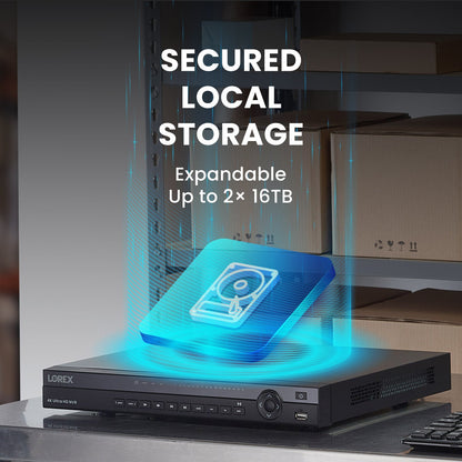 Système filaire Lorex Elite Series 4K 16 canaux 6 To avec mini caméras IP PTZ 2K filaires P2