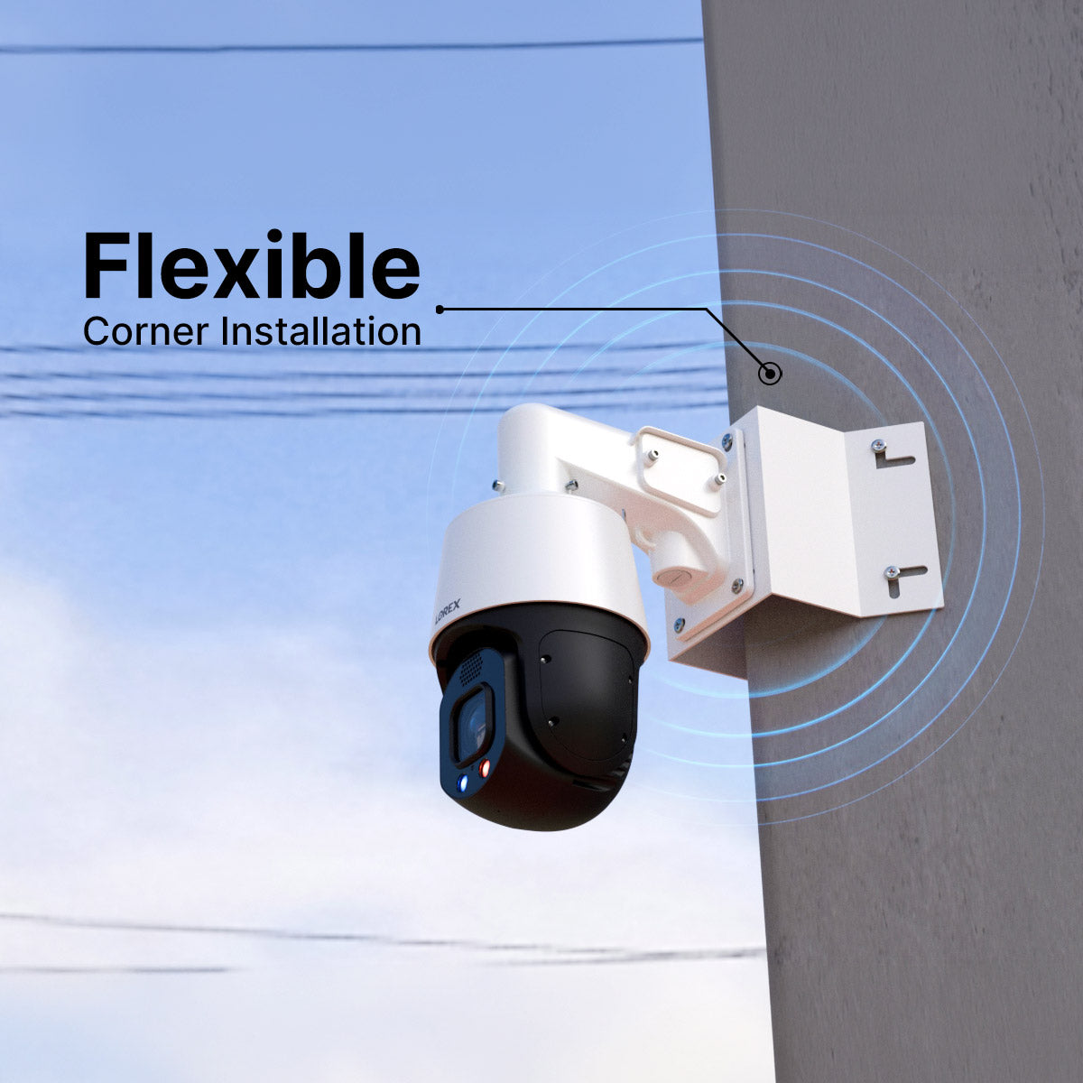 Corner Mount Bracket for PTZ Cameras (8kg, Metal)