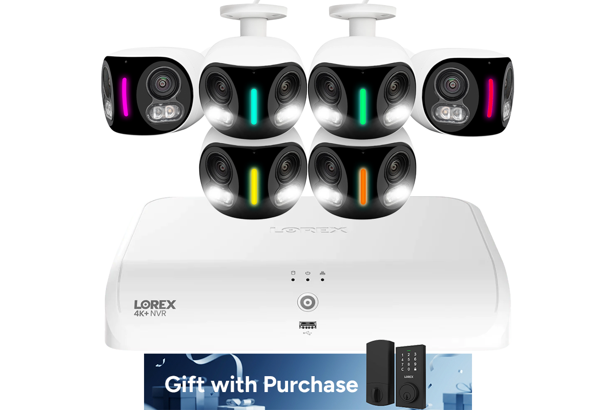 Lorex Fusion Series 4K+ 16 Channel (8 Wired + 8 Fusion Wi-Fi) 2TB Wired System with H20 Wired 4K IP Dual Lens Cameras