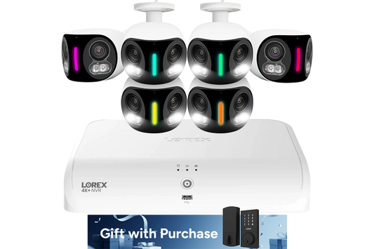 Lorex Fusion Series 4K+ 16 Channel (8 Wired + 8 Fusion Wi-Fi) 2TB Wired System with H20 Wired 4K IP Dual Lens Cameras