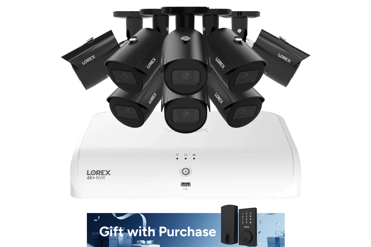 Lorex Fusion Series 4K+ 16 Channel (8 Wired + 8 Fusion Wi-Fi) 2TB Wired System with A14 Wired 4K IP Bullet Cameras