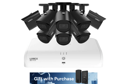 Lorex Fusion Series 4K+ 16 Channel (8 Wired + 8 Fusion Wi-Fi) 2TB Wired System with A14 Wired 4K IP Bullet Cameras
