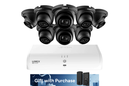 Système filaire Lorex Fusion Series 4K+ 16 canaux (8 filaires + 8 Fusion Wi-Fi) 2 To avec caméras dôme IP filaires 4K A14