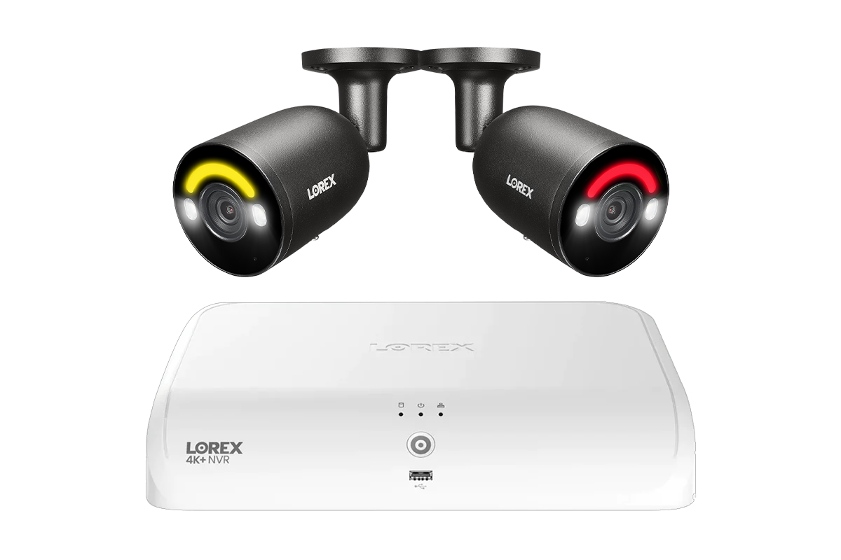 Lorex Fusion Series 4K 16 Channel (8 Wired + 8 Fusion Wi-Fi) 2TB Wired System with H12 Wired 4K IP Bullet Cameras