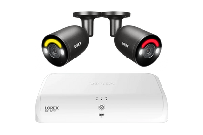 Lorex Fusion Series 4K 16 Channel (8 Wired + 8 Fusion Wi-Fi) 2TB Wired System with H12 Wired 4K IP Bullet Cameras
