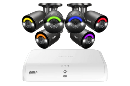 Lorex Fusion Series 4K 16 Channel (8 Wired + 8 Fusion Wi-Fi) 2TB Wired System with H12 Wired 4K IP Bullet Cameras
