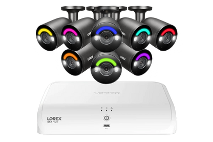 Lorex Fusion Series 4K 16 Channel (8 Wired + 8 Fusion Wi-Fi) 2TB Wired System with H12 Wired 4K IP Bullet Cameras