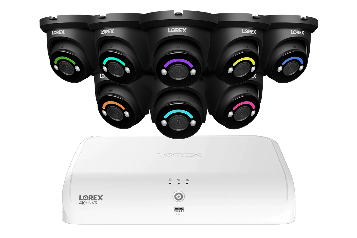 Lorex Fusion Series 4K 16 Channel (8 Wired + 8 Fusion Wi-Fi) 2TB Wired System with H12 Wired 4K IP Dome Cameras