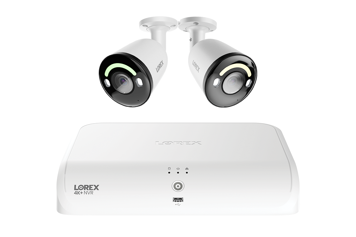 Lorex Classic 4K+ 12MP 16 Channel 2TB Wired NVR System with Smart Security Lighting Bullet IP Cameras