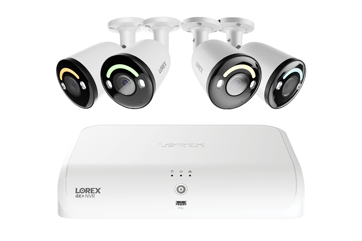 Lorex Classic 4K+ 12MP 16 Channel 2TB Wired NVR System with Smart Security Lighting Bullet IP Cameras
