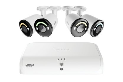 Lorex Classic 4K+ 12MP 16 Channel 2TB Wired NVR System with Smart Security Lighting Bullet IP Cameras