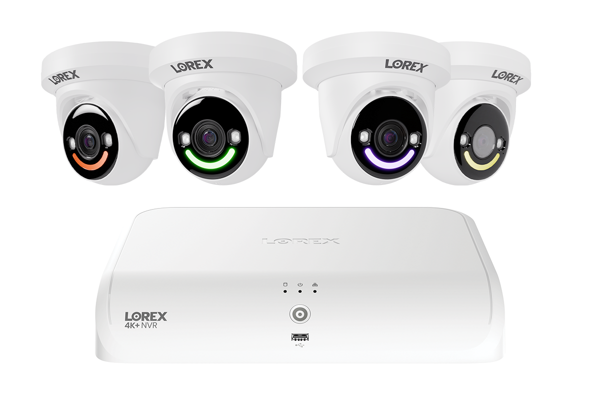 Lorex Classic 4K+ 12MP 16 Channel 2TB Wired NVR System with Smart Security Lighting Turret IP Cameras