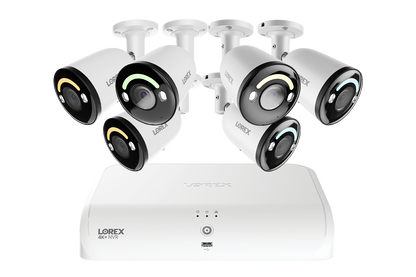 Lorex Classic 4K+ 12MP 16 Channel 2TB Wired NVR System with Smart Security Lighting Bullet IP Cameras