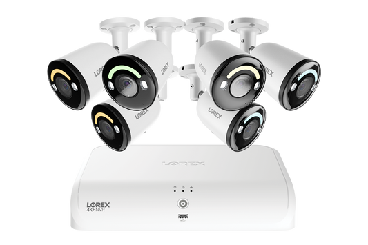 Lorex Classic 4K+ 12MP 16 Channel 2TB Wired NVR System with Smart Security Lighting Bullet IP Cameras
