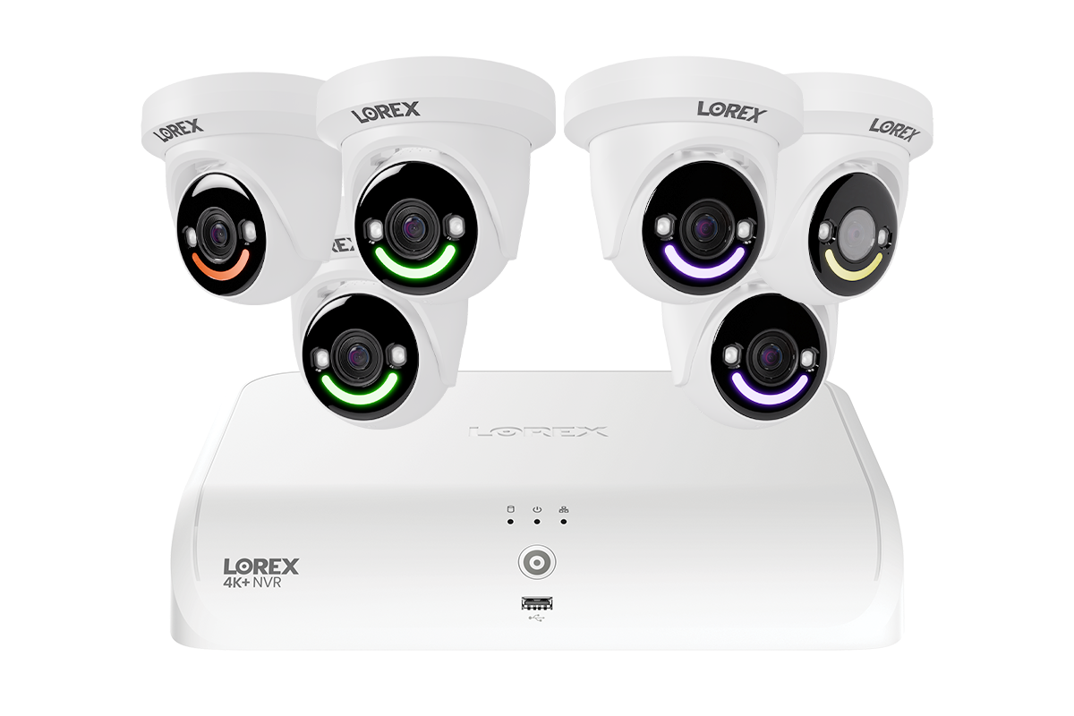 Lorex Classic 4K+ 12MP 16 Channel 2TB Wired NVR System with Smart Security Lighting Turret IP Cameras