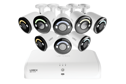 Lorex Classic 4K+ 12MP 16 Channel 2TB Wired NVR System with Smart Security Lighting Bullet IP Cameras